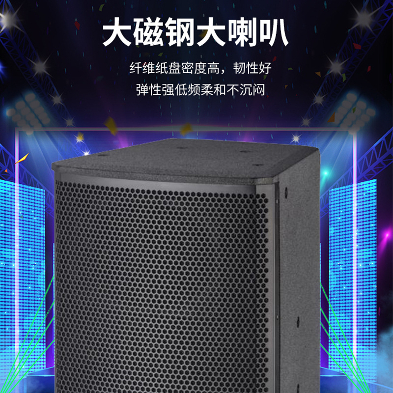 Sala de conferencias transfronteriza única de 8 pulgadas Audio escolar Rendimiento de bodas Audio profesional Concierto pequeño y mediano Altavoz de escenario