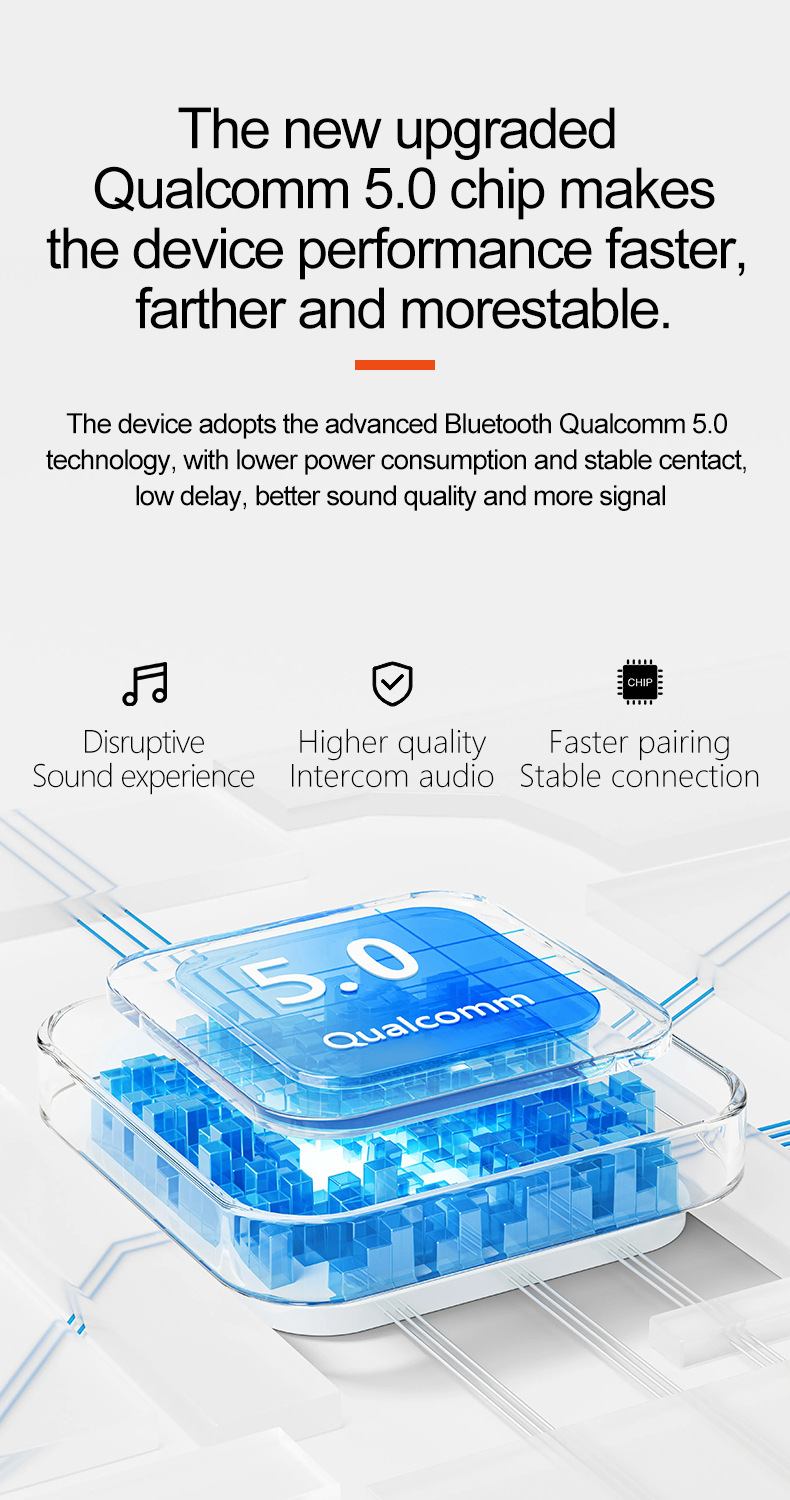 Q082X Helmet Bluetooth Headset 1000m Dual-Intercom Motorcycle Helmet Headset Amazon's Best-Selling Product