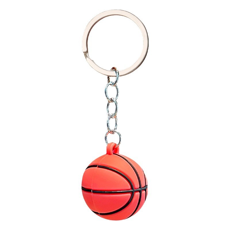 Simulación creativa llavero de baloncesto tenis rugby fútbol muñecas bolsas colgantes club pequeños regalos al por mayor