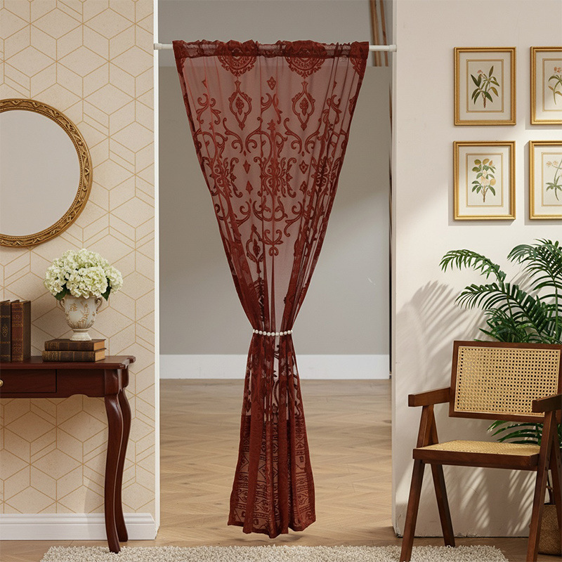 New American-Style Light Luxury Door Curtain for Bedroom Decoration, Non-Transparent Window Screen, No-Punch Partition Screen Curtain, Wholesale New American-Style Light Luxury Door Curtain for Bedroom Decoration, Non-Transparent Window Screen, No-Punch Partition Screen Curtain, Wholesale