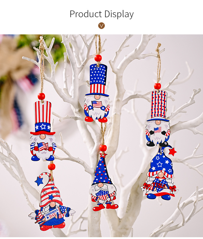 Independence Day Cartoon Character Wood Decorations Party Party Supplies display picture 4