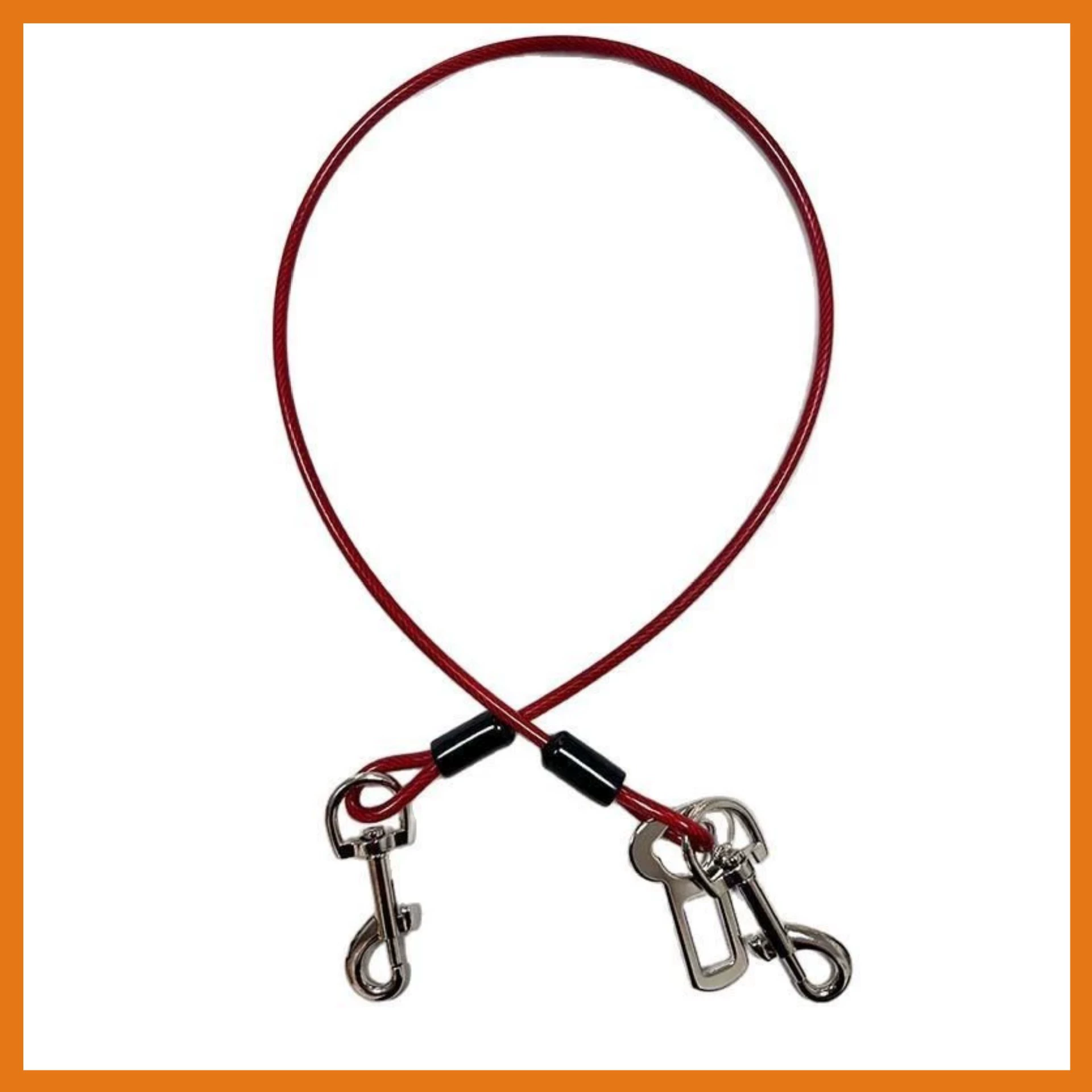 Автомобильный страховочный поводок для собак с защитой от укусов, с застежкой, стальной трос в ПВХ-оболочке, тяговый трос, защита от укусов