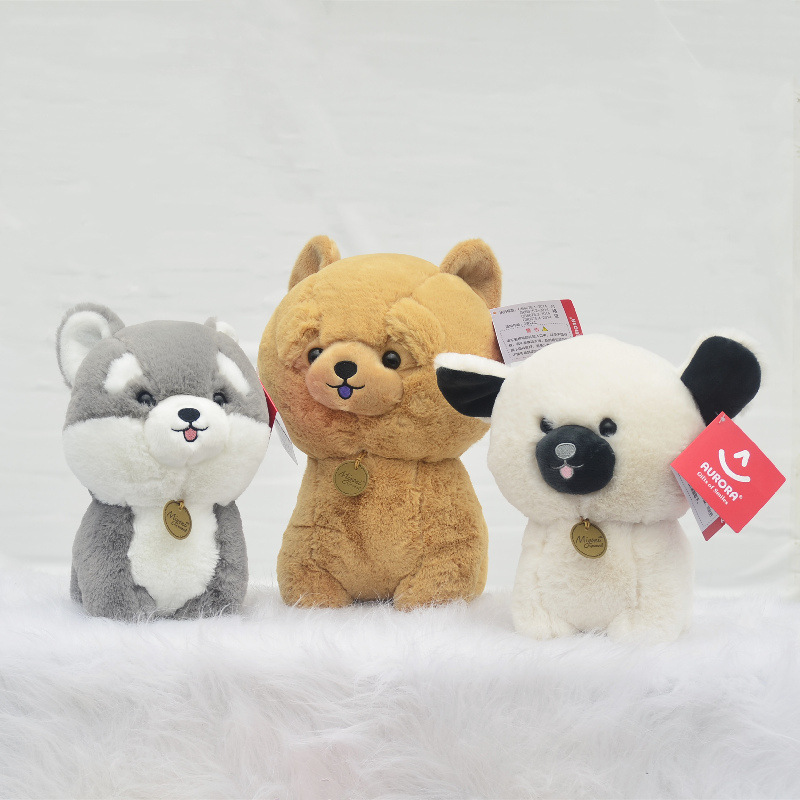 Aurora piel perro de peluche de juguete perro muñeca simulación Ragdoll muñeca almohada suave regalo de la muchacha al por mayor