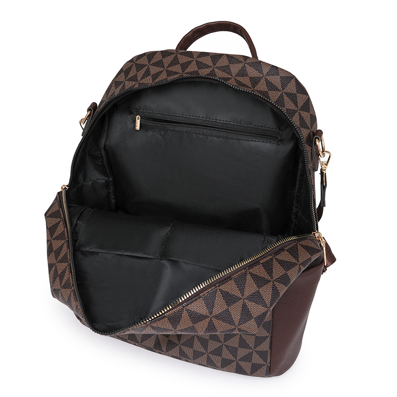 Mochila, bolso femenino, estilo explosivo transfronterizo, mochila antirrobo para mujer, bolso de viaje de moda de gran capacidad retro casual