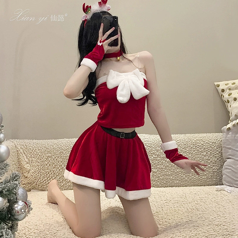 Xian Yi Elk рождественское платье женское сексуальное платье COS Новогоднее платье милый костюм кибер-знаменитостей на Хэллоуин костюм S9