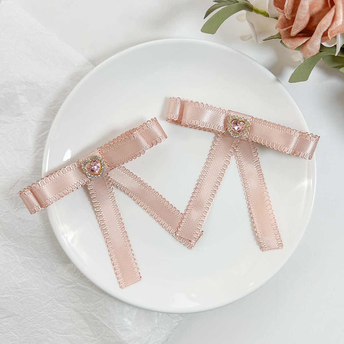 Women's Gender Women's Sweet Bow Knot Cloth Hair Clip