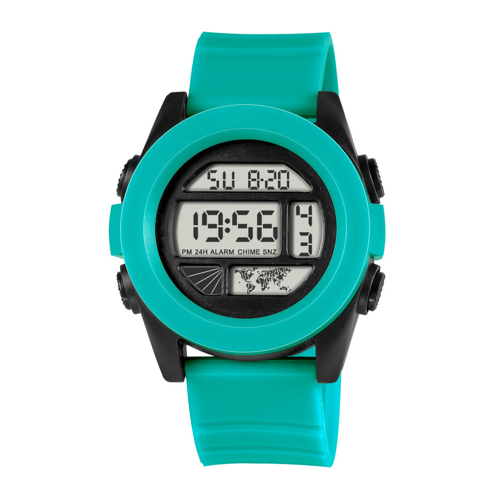 Tendencia de estudiantes al aire libre cronógrafo alarma reloj electrónico moda multifunción juvenil luz nocturna reloj electrónico