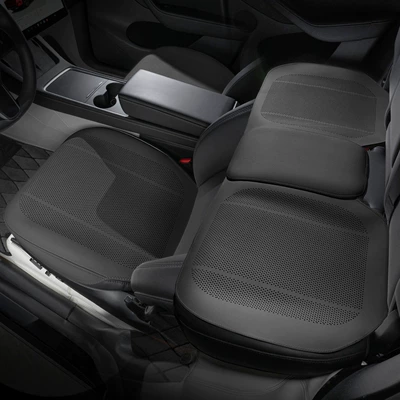 Car Seat Cushion Summer — Seat cushion, seat cover - type-b-thin-pad-noble-black-three-piece-set-for-the-whole-car