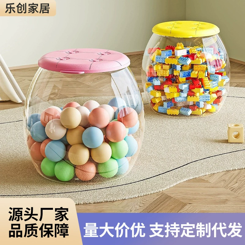 Ведро для хранения кукол, очень большое утолщенное ведро для хранения плюшевых игрушек, прочный несущий табурет для хранения, производитель оптом