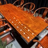 Большой чайный столик из массива дерева, бревно окан, черное дерево, орех, сушилка, чайный столик, цельная доска, красный тали, комбинированный набор