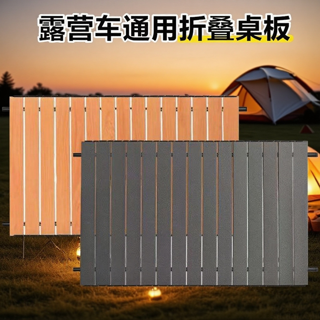 Universal folding camper van for camping, handheld trailer