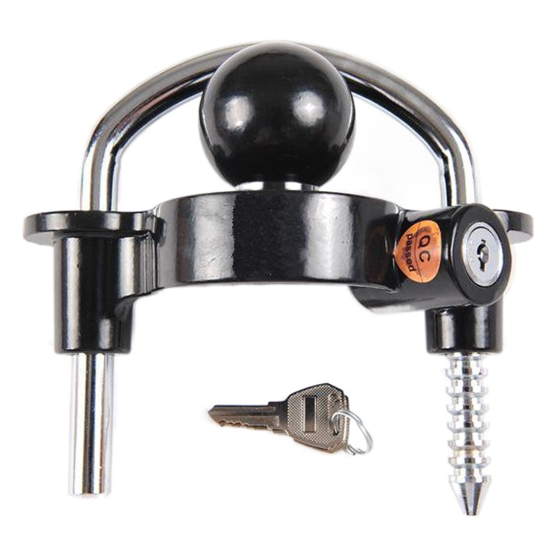 Cerradura de remolque en stock para venta directa, cerradura de cesta, equipo de tráfico, dispositivos de bloqueo de remolque, cerradura de cubierta de bola de alta calidad, accesorios de bloqueo.
