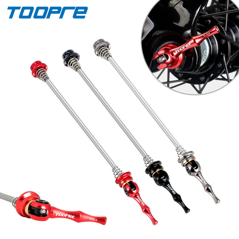 TOOPRE Bicycle Quick Release Rod Ultra Light Titanium Alloy Mountain Bike Quick Release Highway Titanium Alloy Quick Release Rod Universal