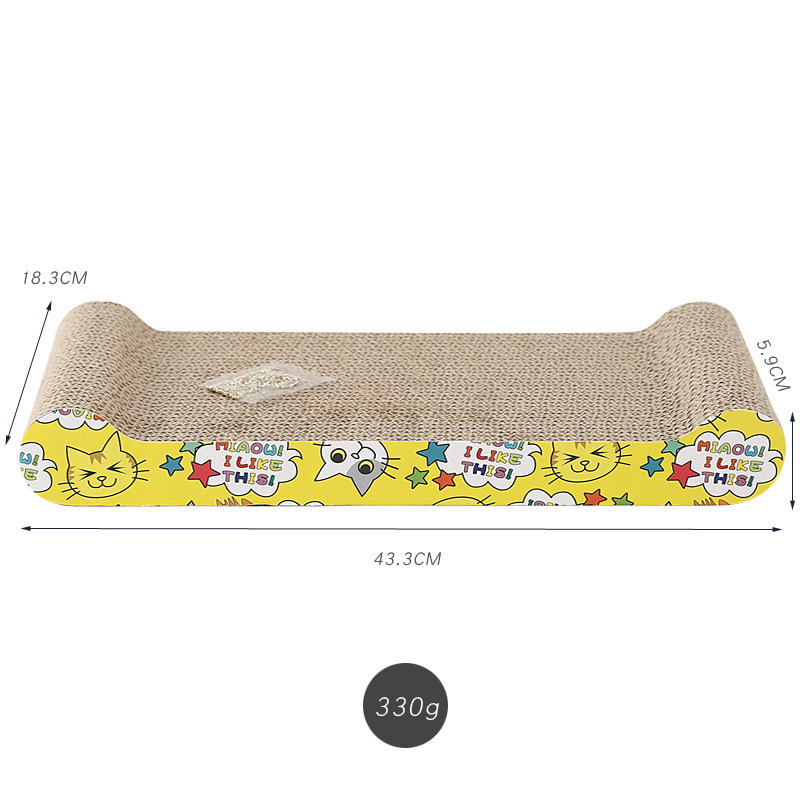Tablero de agarre para gatos al por mayor del fabricante, resistente al desgaste y duradero, sin caspa, papel corrugado, garra afilada, juguete para gatos, múltiples estilos, lugar opcional