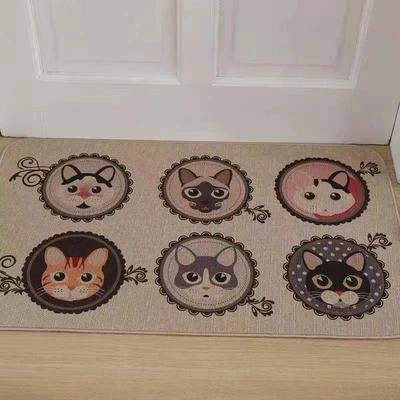 Avtomobil döşəmə paspasları – Mats Door Mats Diatom Mud - cartoon-cat-3040cm
