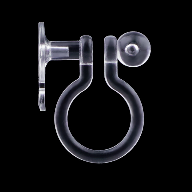 수지 이어 클립이 달린 5mm 원형 표면