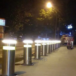 Electric Adjustable Anti-collision Isolation Hydraulic Column, Square Gas Station Fully Automatic Adjustable Warning Pile Pier Spot