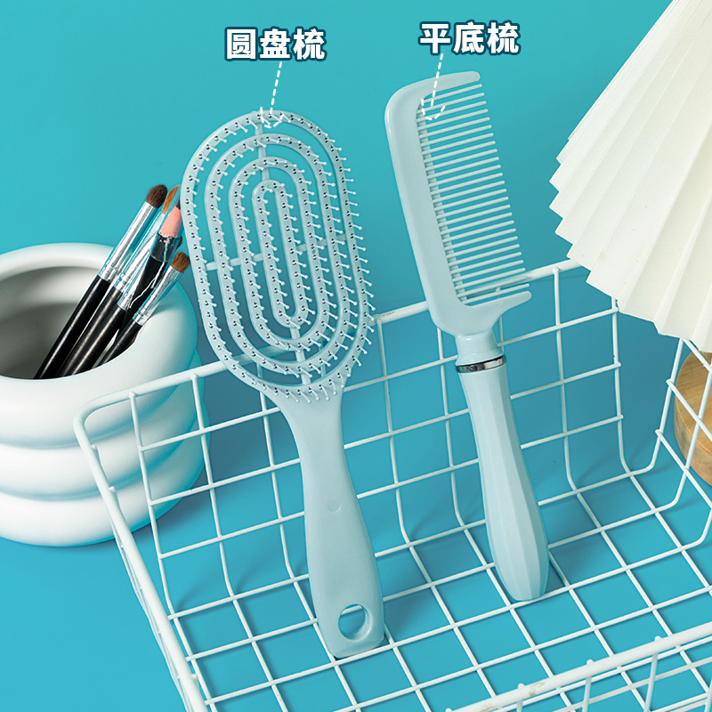 Peine esponjoso, peine de colchón de aire, peine de cabello rizado, peine de tubo de cabello largo especial para mujer, peine de masaje doméstico para mujer, peine de costillas