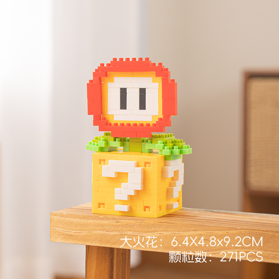 Compatible con Lego muñeca de dibujos animados micro partículas frambuesa oso montado bloques construcción juguetes educativos puesto ciego caja regalo al por mayor