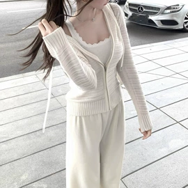 时尚休闲套装;连衣裙;女式针织衫