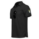 Camiseta de tropas especiales al aire libre de hombres tácticas de solapa de mangas cortas polo elástica camiseta de secado rápido uniforme militar de mangas cortas hombre verano
