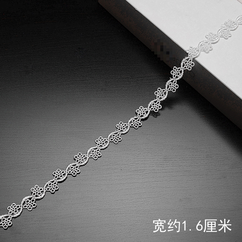 Y8YO bordado encaje vacío soluble en agua accesorios de encaje accesorios de ropa material de decoración DIY tocado hecho a mano