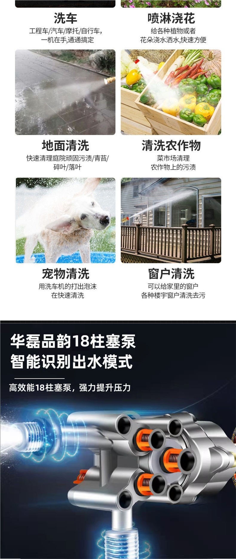2024 New Wireless Car Washer High Pressure Water Gun
