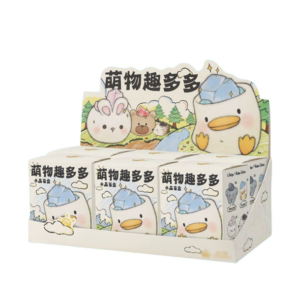 1244-3 Cute Fuduoduo Crystal Blind Box One Color Box (6 pieces)