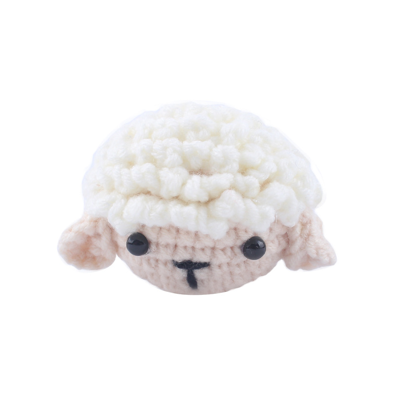 Nueva mano de ganchillo animal mordedor Super lindo animal cabeza los niños chupete cadena juguete Accesorios