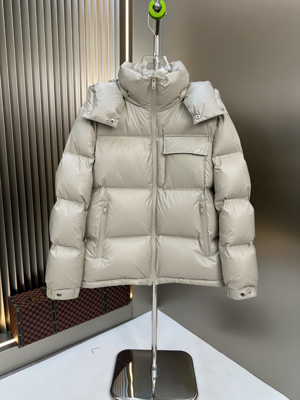 毒家高品质 P家口袋三角标铁牌秋冬加厚防风保暖英伦羽绒服外套|undefined