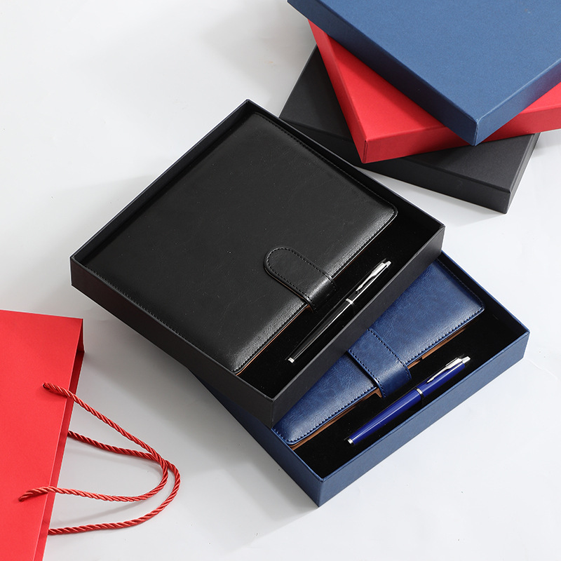 A5筆記本禮盒定 制空盒天地蓋包裝盒公司年會商務伴手禮可印logo