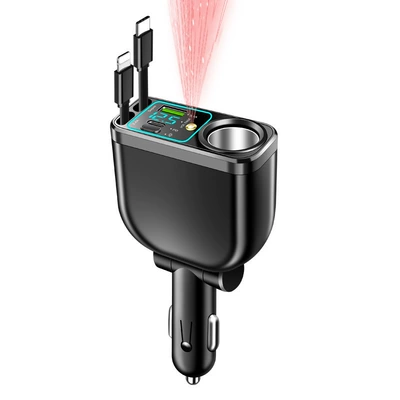 Lighter Expansion Port Car Multi-Function – Mobil şarj cihazları - m15-starry-sky-top-2-typec-telescopic-lines