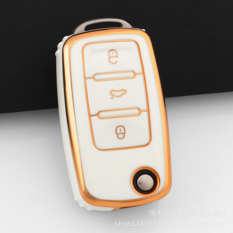 フォルクスワーゲン ゴルフ 8 8 キーカバー シュコダ キーカバー オクタビア PRO 特別な車のキーカバー シェル バックルに適しています。|undefined