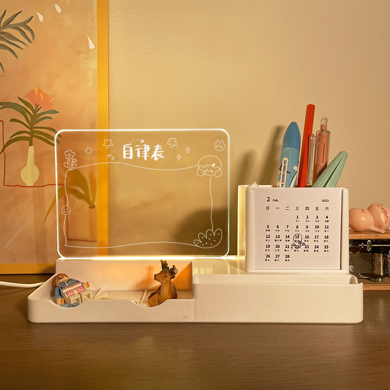 Regalo de cumpleaños para niñas calendario creativo de noche lámpara bolígrafo para niños y niñas premios de regalo de vacaciones