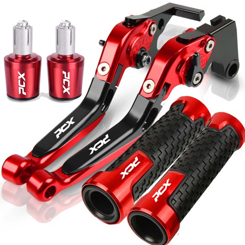 Pcx160/150 Abs Motorcycle Modified Cnc Brake Clutch Handle Lever Horn Handlebar Rubber Plug Set