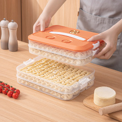 家庭用大容量ギョーザボックス手提げ多層タイムカードセット箱冷凍食品収納ケース冷蔵庫保存ケース