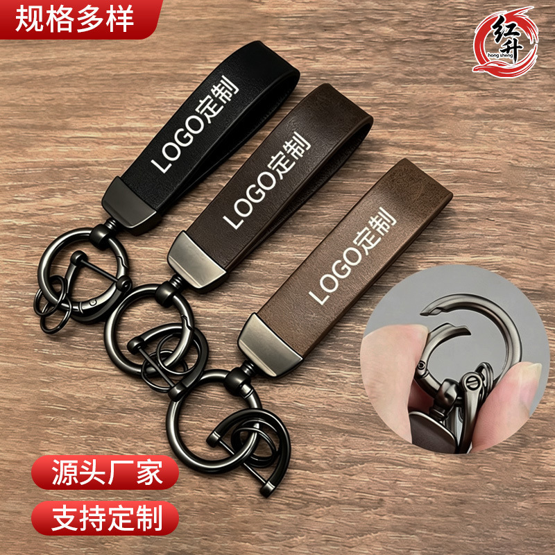 Factory wholesale Kawasaki motorcycle car keychain embossed logo key chain ring business gift pendant anti-lost