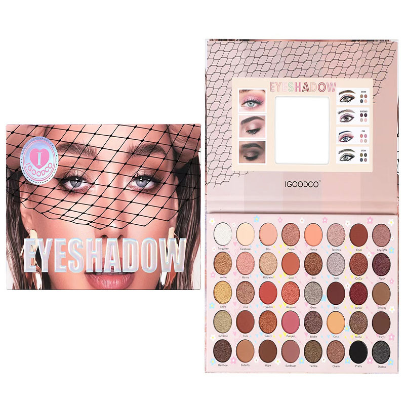 Nuevo Comercio exterior transfronterizo 40-color perla mate color tierra sombra de ojos placa maquillaje venta al por mayor sombra de ojos