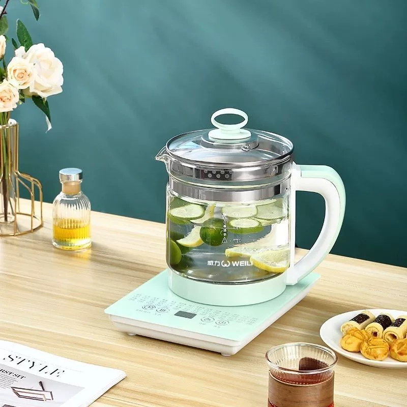 威力 Health pot multifunctional 1.8L чайник для заваривания и декоации полностью автоматический стеклянный высокотемпературостойкий ароматизированный чайник для ухода за здоровьем