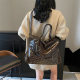 Cross-border Retro Women's Bag 2025 New Rivet Tasseled Bag Women's Hand-held Shoulder Tote Large Bag Mobile Bag
