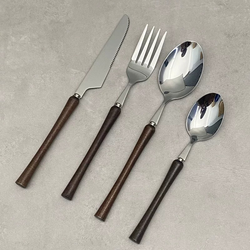 Tableware stainless steel, set, spoon, stainless steel AISI 304