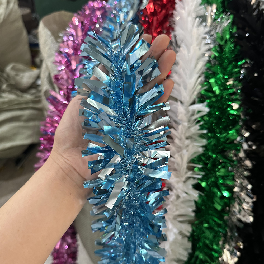 Transfronterizo Amazon explosivo diseño de Navidad decoración de hojas anchas fiestas de fiestas de lana 9cm2 metros de cifrado