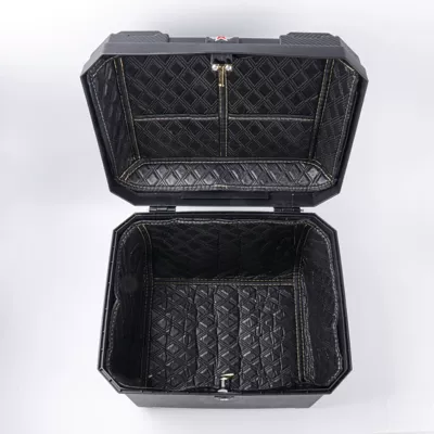 Box, Large Capacity Electric Vehicle — Motorcycle trunk - 45l-classic-black-no-sticker-alloy-lock-lining