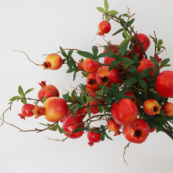 Artificial flower pomegranate fruit decorative ornaments living room…