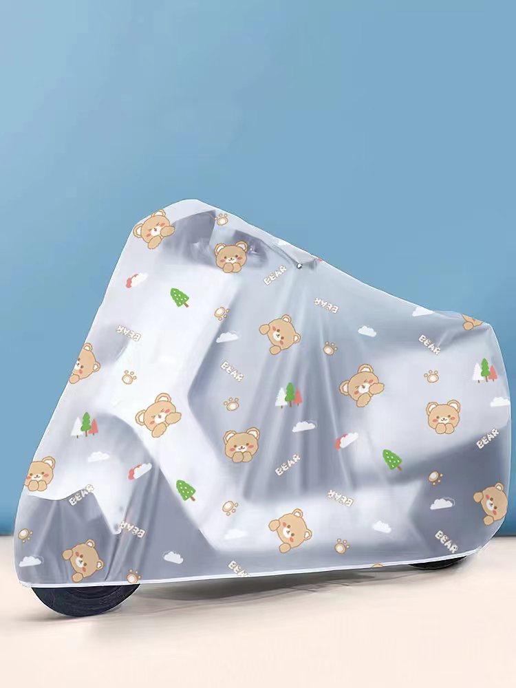 Peva cubierta de lluvia para coche eléctrico Yadi cubierta de polvo universal para coche de batería con cuchillo de corte