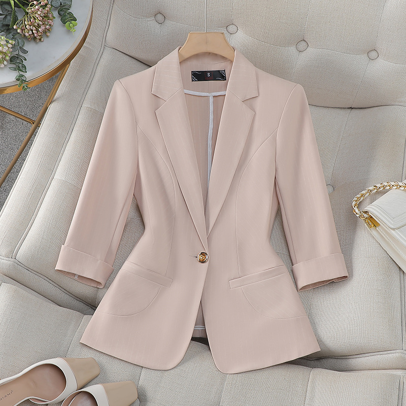 AYM9126 one-piece apricot suit