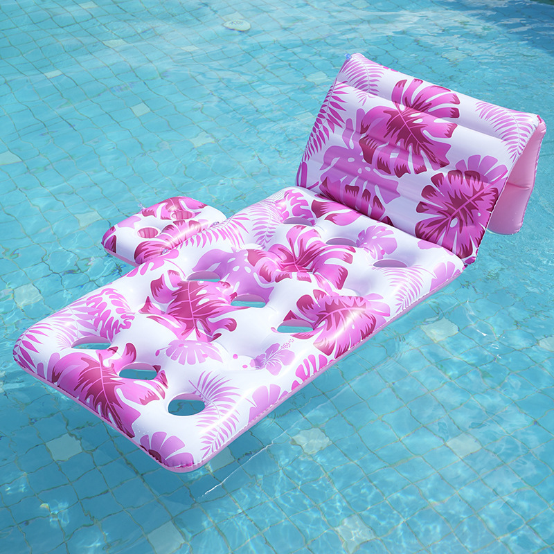 Amazon spot transfronterizo agua inflable flotante gruesa cama flotante sillón agujero tipo hamaca tortuga hoja cama flotante