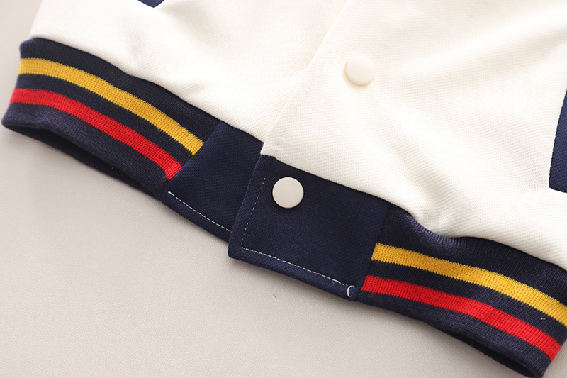 Boys Baseball Jacket Three-piece Set For Infant And Children_voghion.com