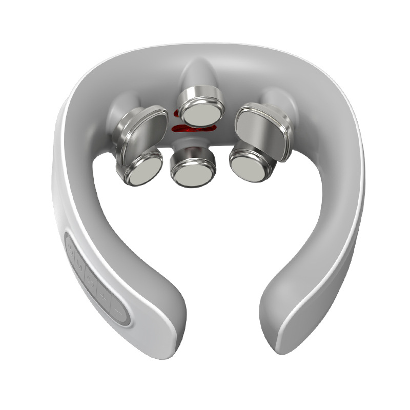 Hogar hombro y cuello masajeador cervical cuello protector cuello calefacción vibración multifuncional inteligente pulso cuello masajeador