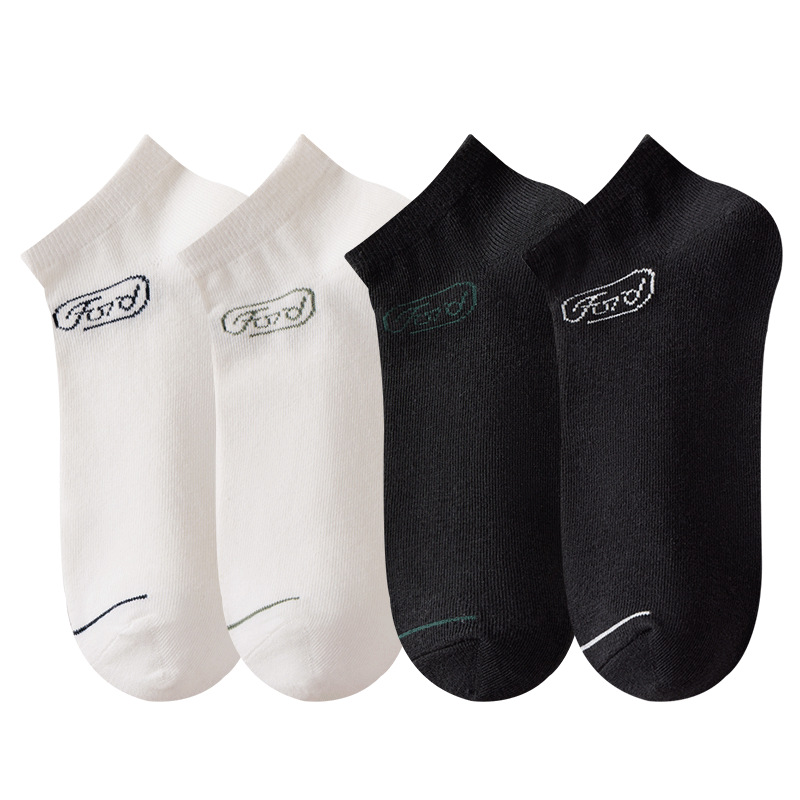 Calcetines coreanos de moda para parejas para primavera y otoño, calcetines náuticos de corte bajo al por mayor de la fábrica de calcetines Zhuji, suministro de calcetines de comercio exterior, calcetines para hombres.